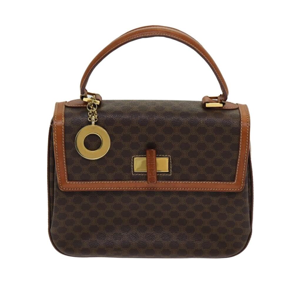 Celine Macadam Handbag Brown